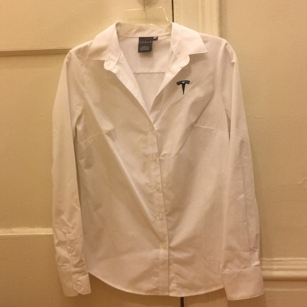 Women’s S TESLA Dress Shirt in White